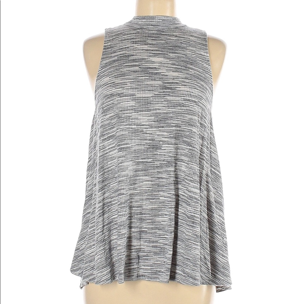 Maurices Gray Cotton Crew neck Tunic Top Size S